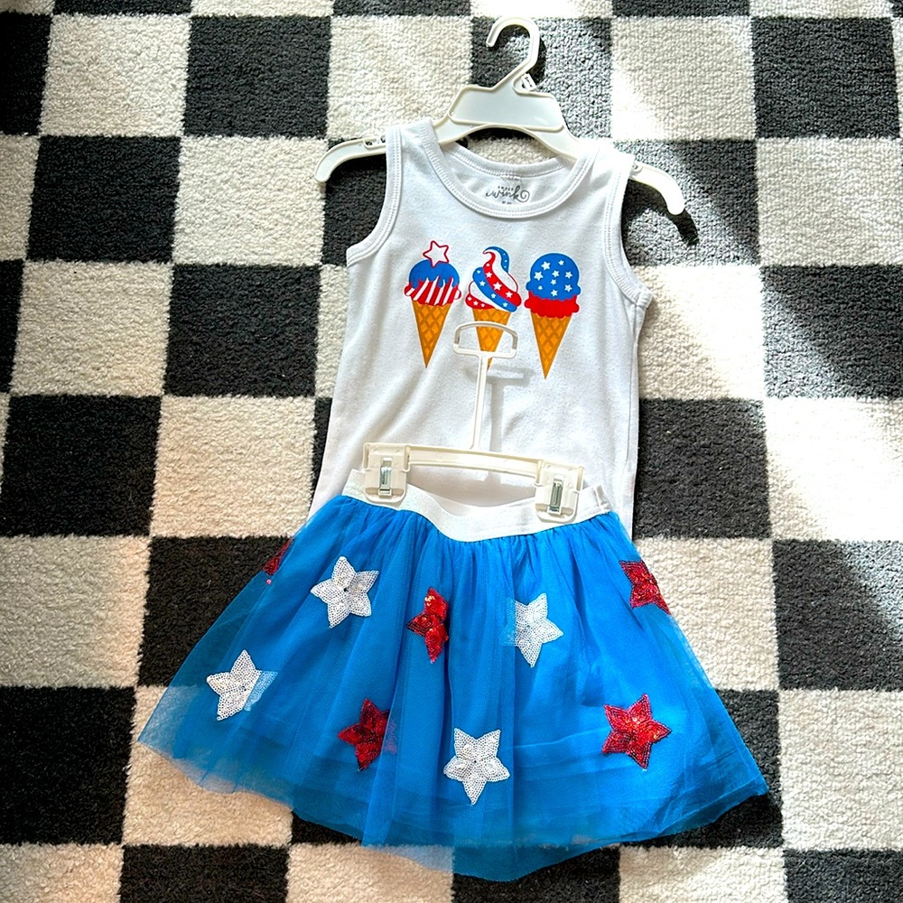 Patriotic Star Tutu Set